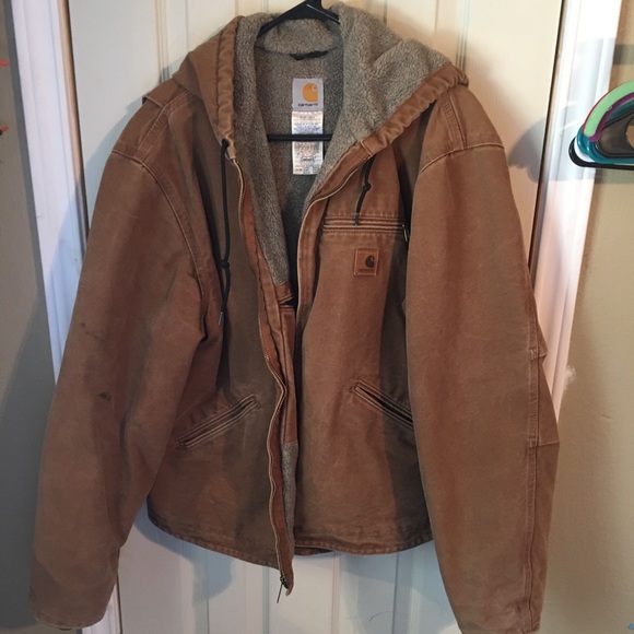 Carhartt Other - SANDSTONE SHERPA-LINED SIERRA CARHARTT JACKET